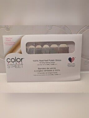 Color Street Silver Glitter Nail Polish Strips - NWT